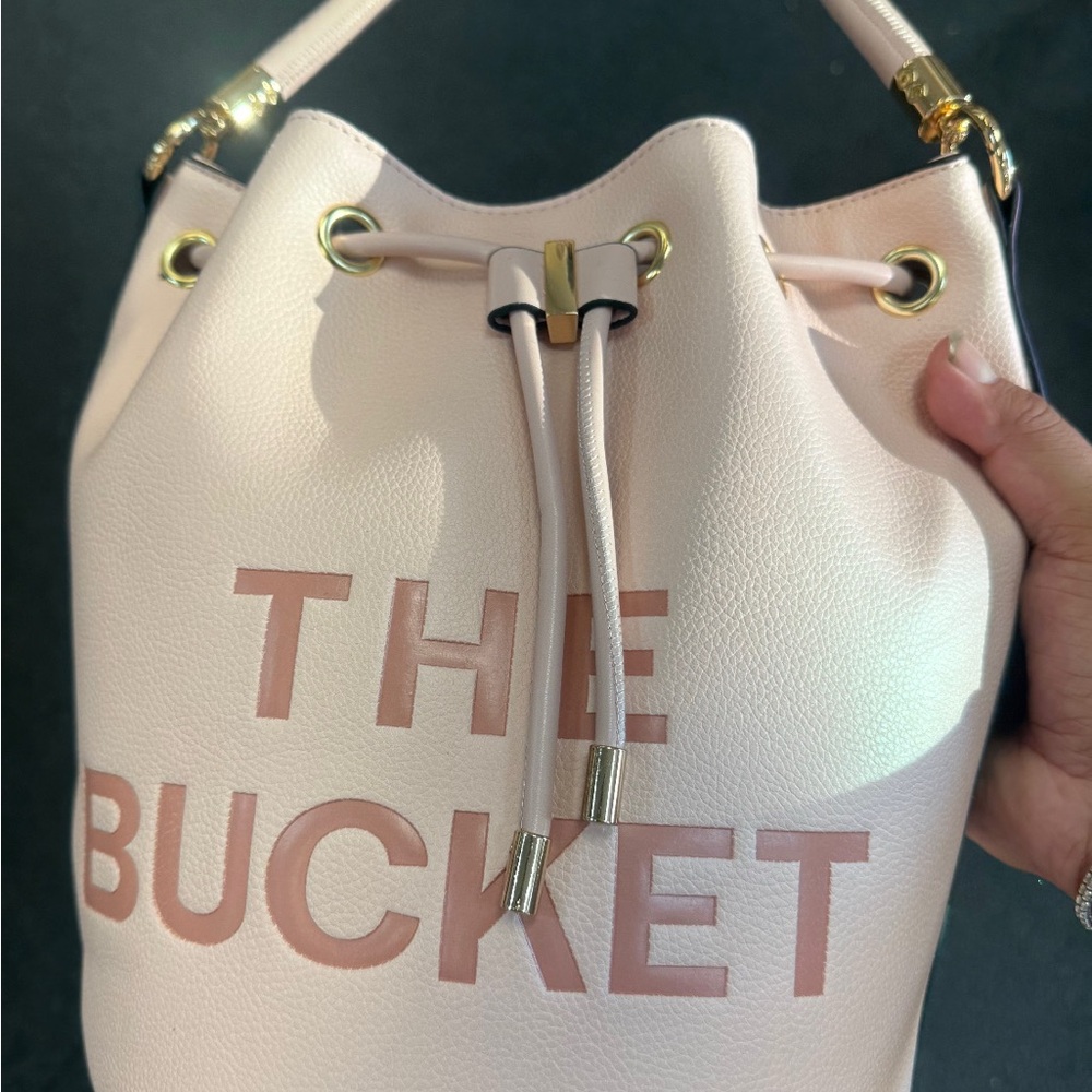 The Bucket Pink Leather Bag